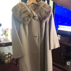 Mink collar coat vintage